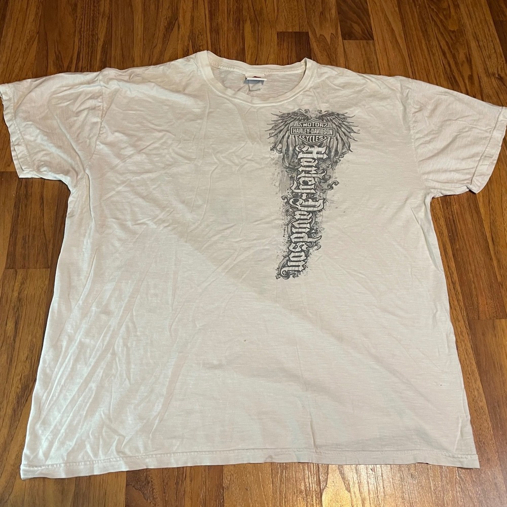 Harley-Davidson T-Shirt Mens XL White 2007 Thunder in the Smokies Knoxville TN